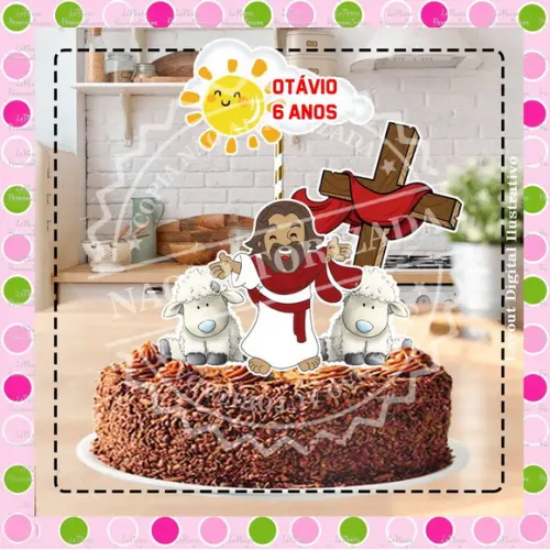 Topo de Bolo Jesus
