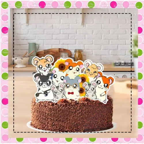 Topo de Bolo Hamtaro