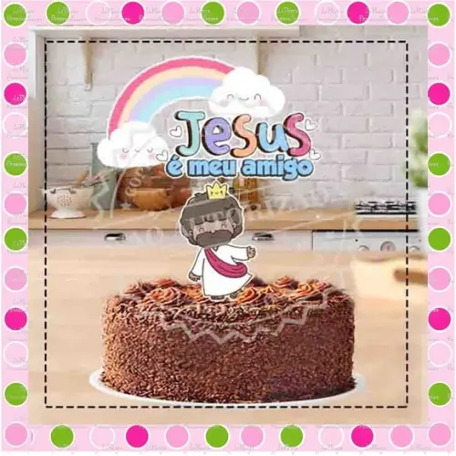 Topo de Bolo Jesus