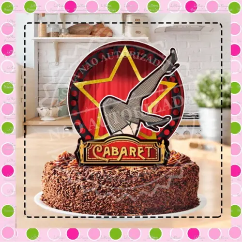 Topo de Bolo Cabaret