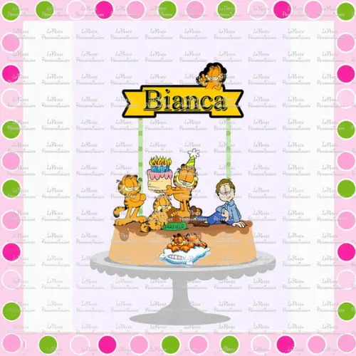 Topo de Bolo Garfield