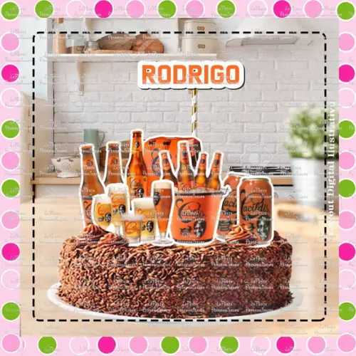 Topo de Bolo Boteco Cerveja