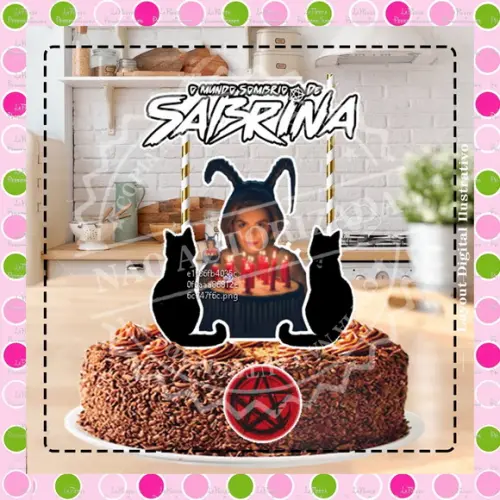 Topo de Bolo O Mundo Sombrio de Sabrina