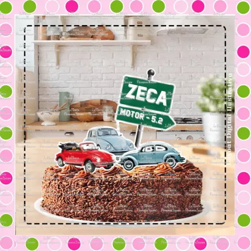 Topo de Bolo Fusca