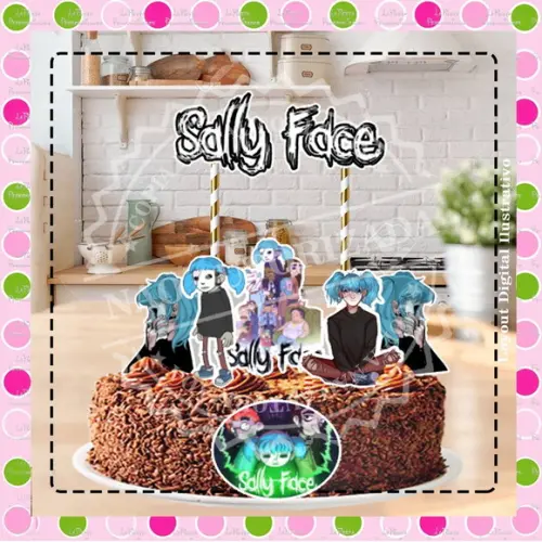 Topo de Bolo Sally Face