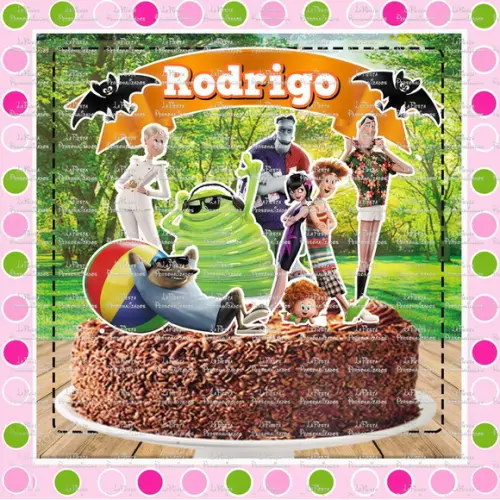 Topo de Bolo Hotel Transylvania
