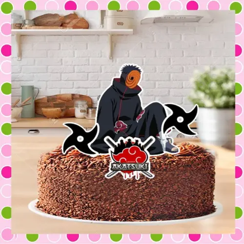 Topo de Bolo Akatsuki