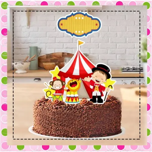 Topo de Bolo Circo