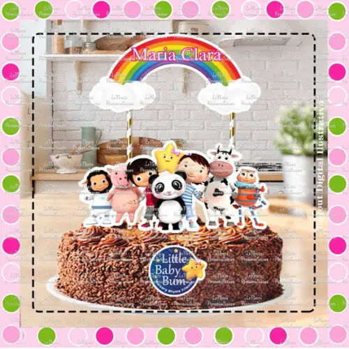 Topo de Bolo Little Baby Bum