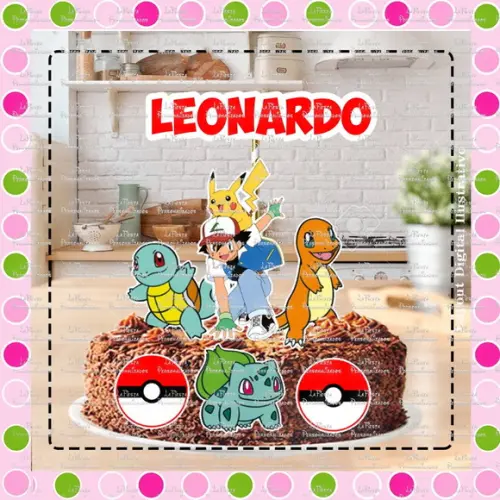 Topo de Bolo Pokemon