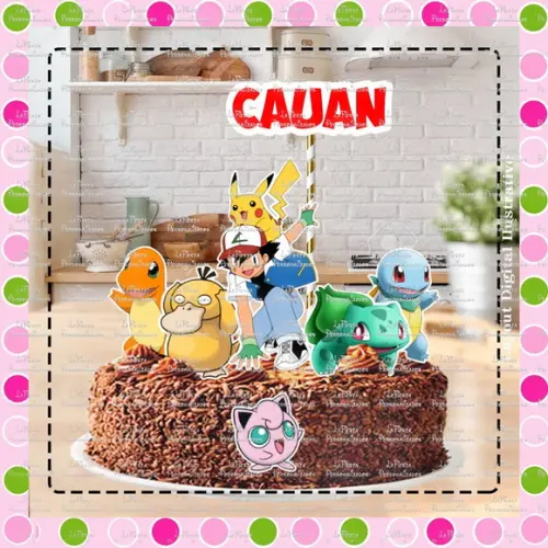 Topo de Bolo Pokemon