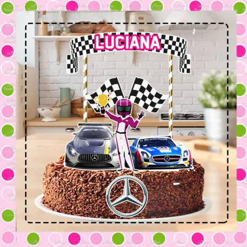 Topo de Bolo Mercedes