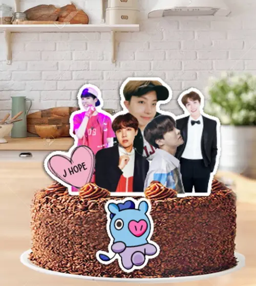Topo de Bolo Banda Bts J-hope