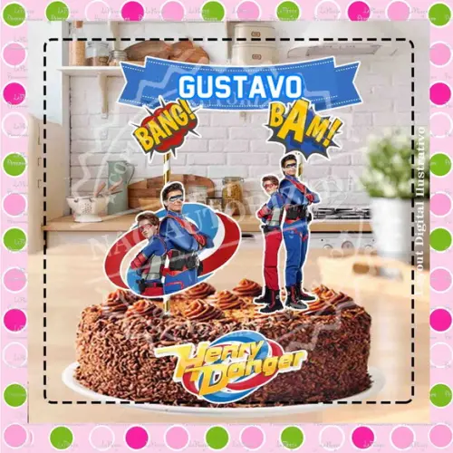Topo de Bolo Henry Danger