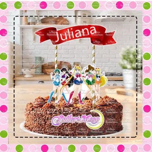 Topo de Bolo Sailor Moon