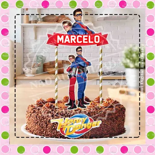 Topo de Bolo Henry Danger