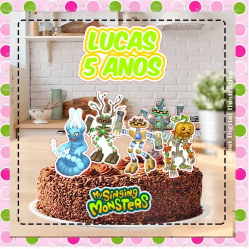 Topo de Bolo My Singing Monsters