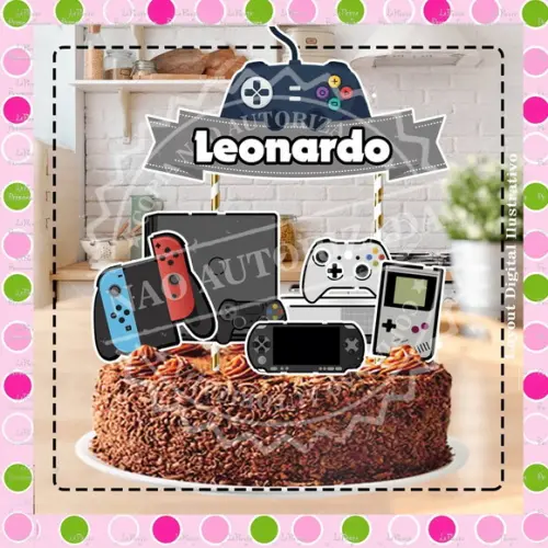 Topo de Bolo Video Game