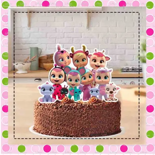Topo de Bolo Cry Babies