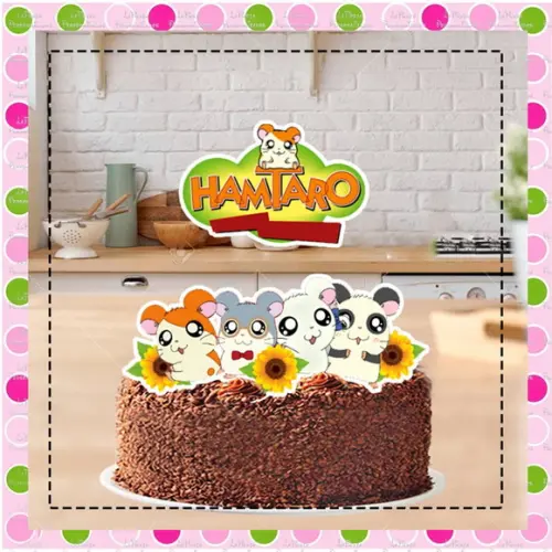 Topo de Bolo Hamtaro