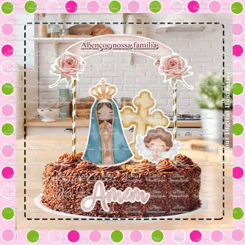 Topo de Bolo Nossa Senhora Aparecida