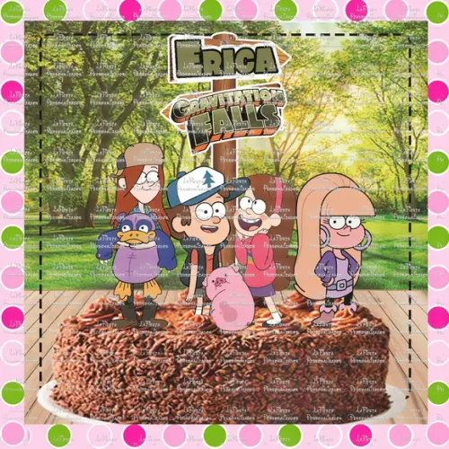 Topo de Bolo Gravity Falls