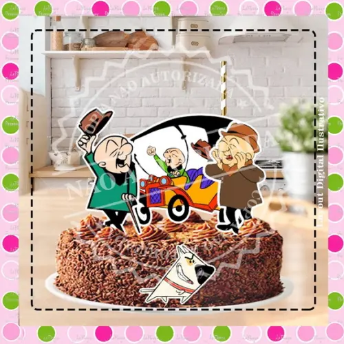 Topo de Bolo Mister Magoo