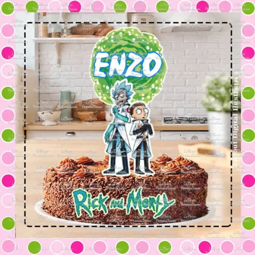 Topo de Bolo Rick and Morty