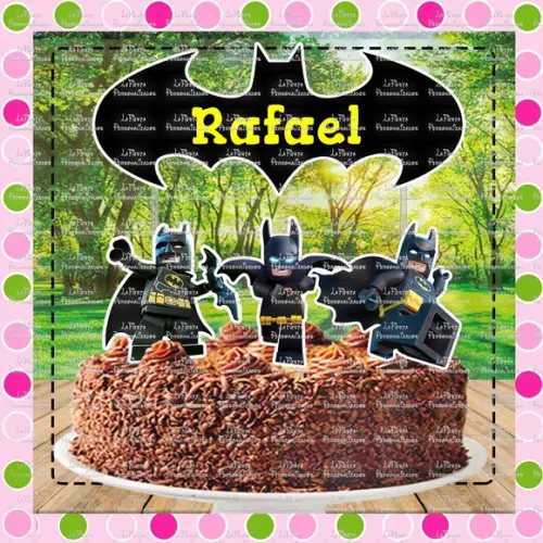 Topo de Bolo Batman Lego