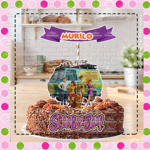 Topo de Bolo Scooby-Doo