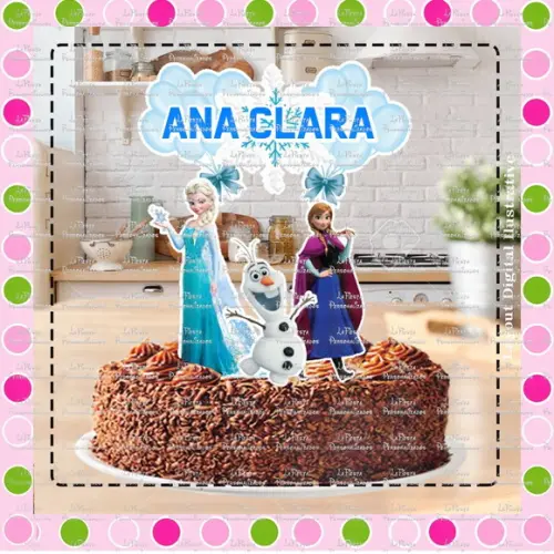 Topo de Bolo Frozen
