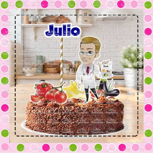 Topo de Bolo Nutricionista