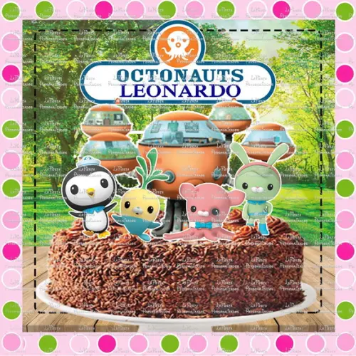 Topo de Bolo Octonauts