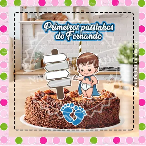 Topo de Bolo Primeiro Passos