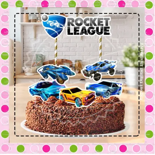 Topo de Bolo Rocket League