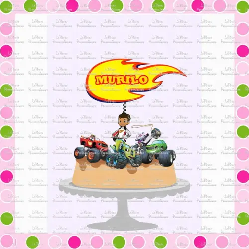 Topo de Bolo Blaze and the monster machines