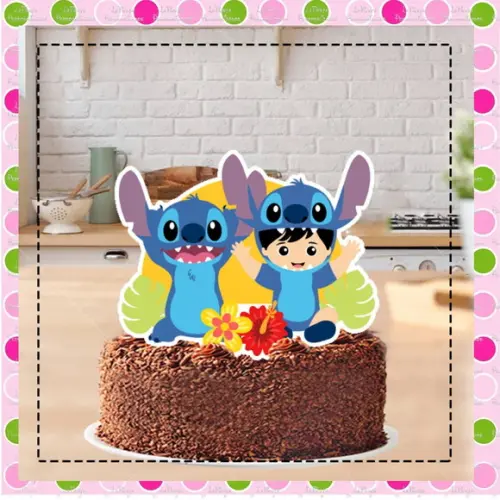 Topo de Bolo Stitch Baby