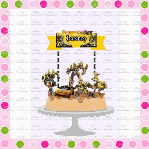 Topo de Bolo Bumblebee