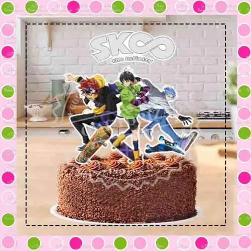 Topo de Bolo Sk8 The Infinity