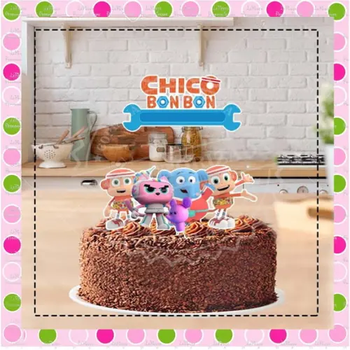 Topo de Bolo Chico Bon Bon