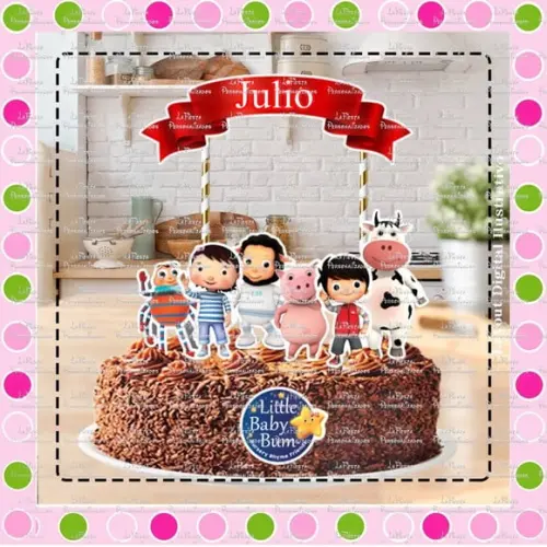 Topo de Bolo Little Baby Bum
