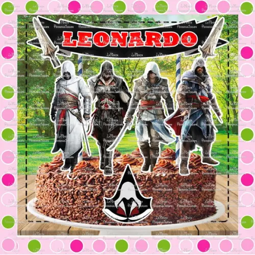 Topo de Bolo Assassin's Creed