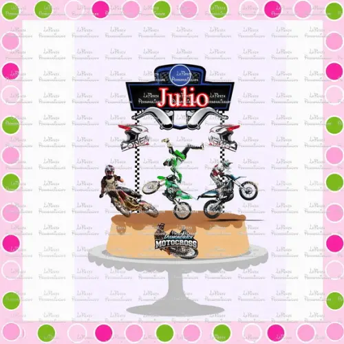 Topo de Bolo Moto Cross