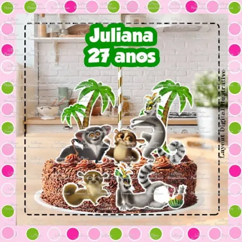Topo de Bolo Rei Julian