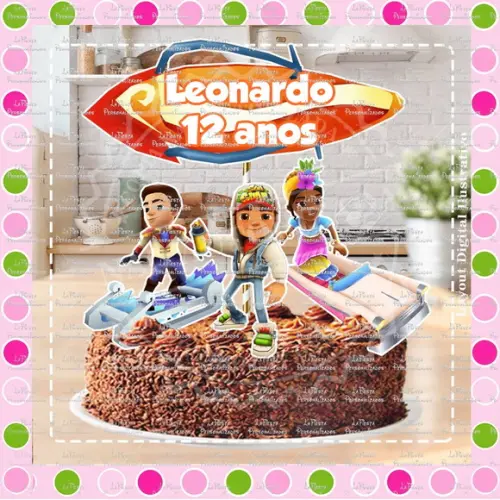Topo de Bolo Subway Surfers