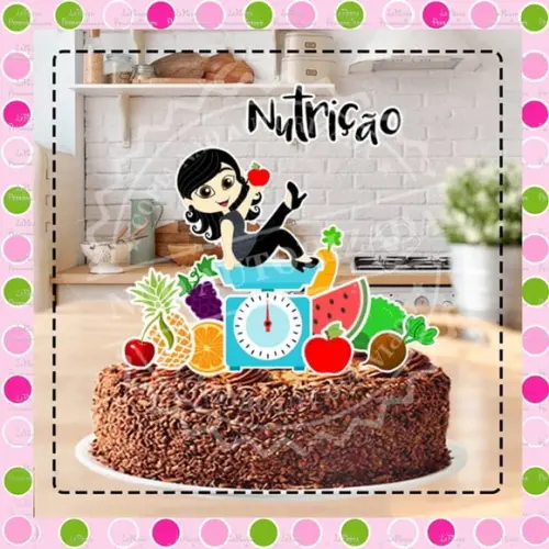 Topo de Bolo Nutricionista