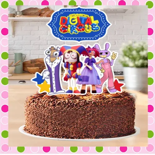 Topo de Bolo Digital Circus