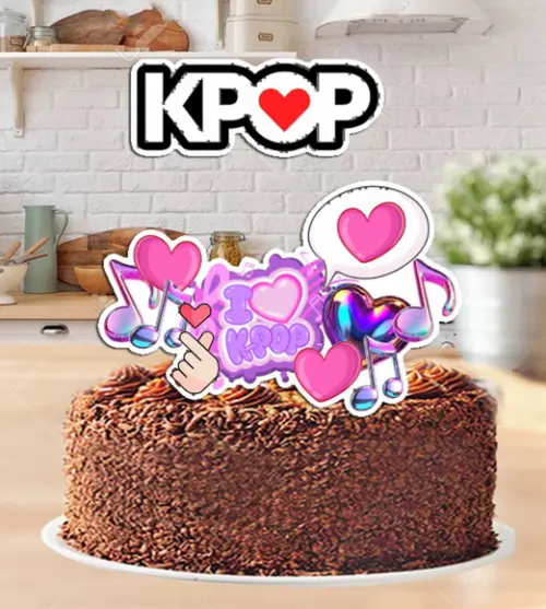 Topo de Bolo K-pop