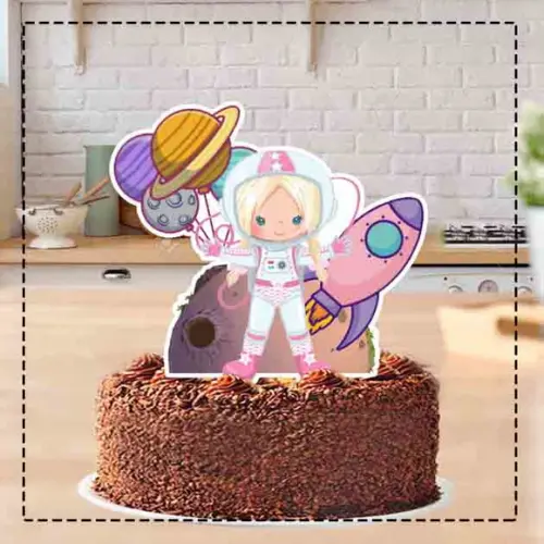 Topo de Bolo Astronauta