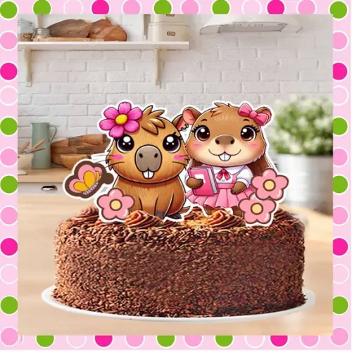 Topo de Bolo Capivara